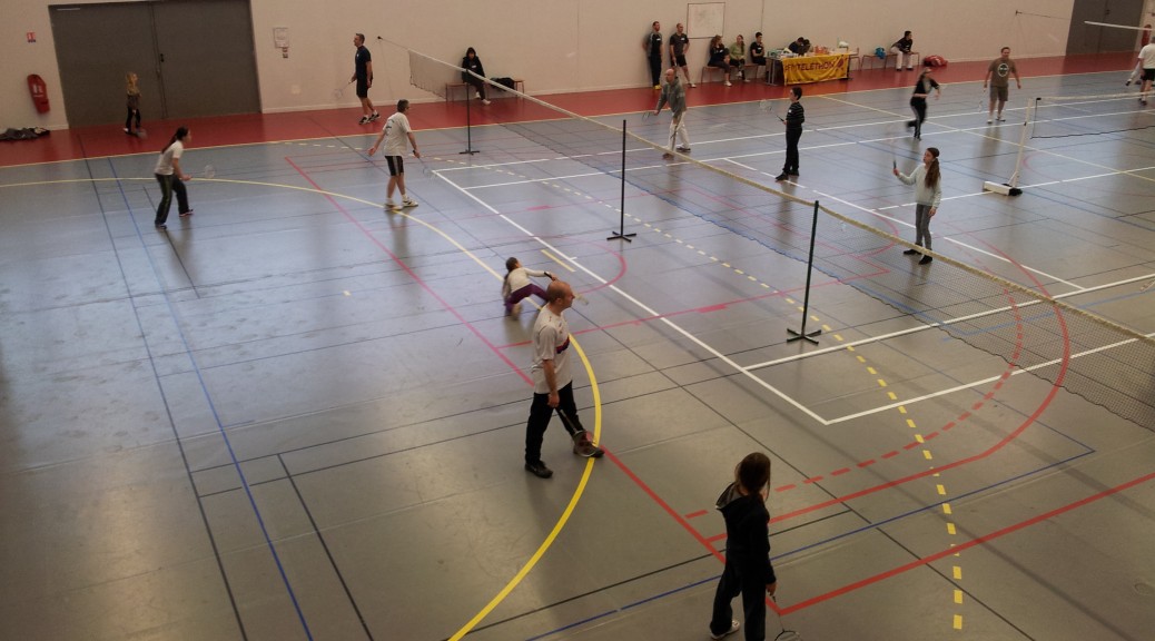 Tournoi amical de badminton des fous du volant du 14/12/2014